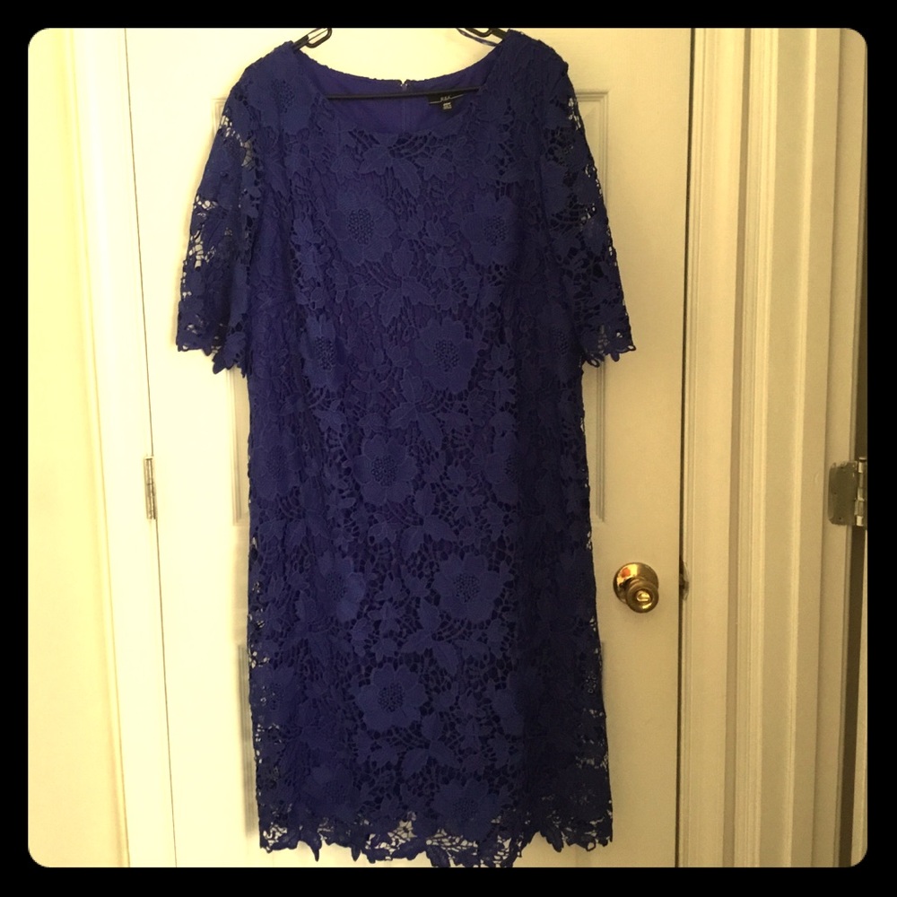 Royal Blue Lace Dress
